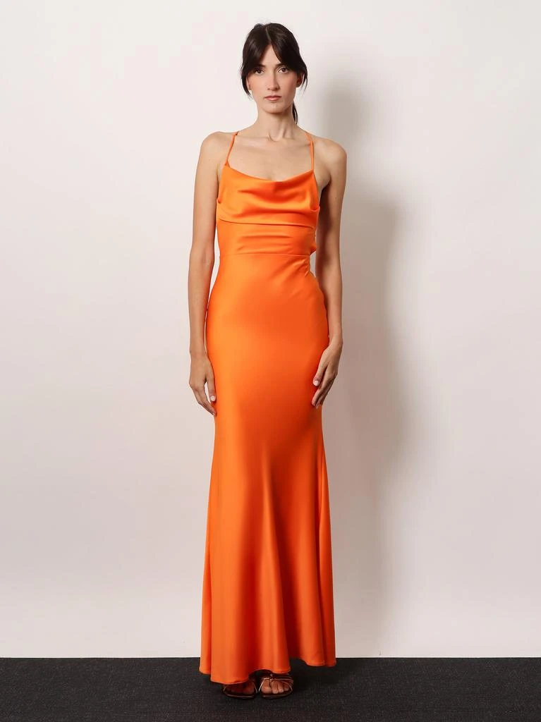 ACTUALEE Satin long dress 2