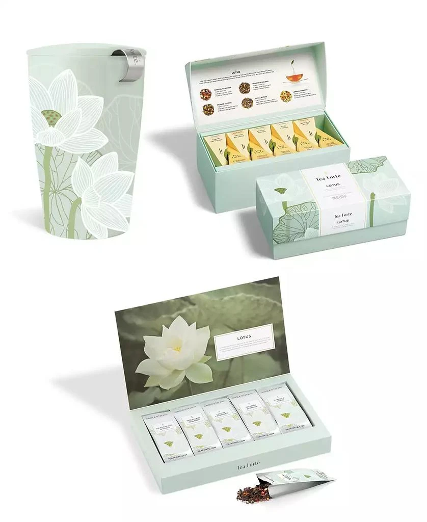Tea Forte Lotus Tea Bundle, 3 Piece 1