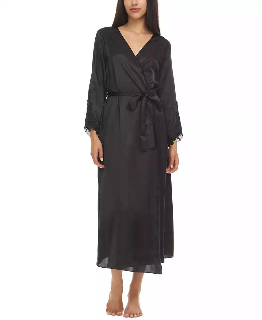 Flora Nikrooz Stella Satin Venise Trim Robe 1