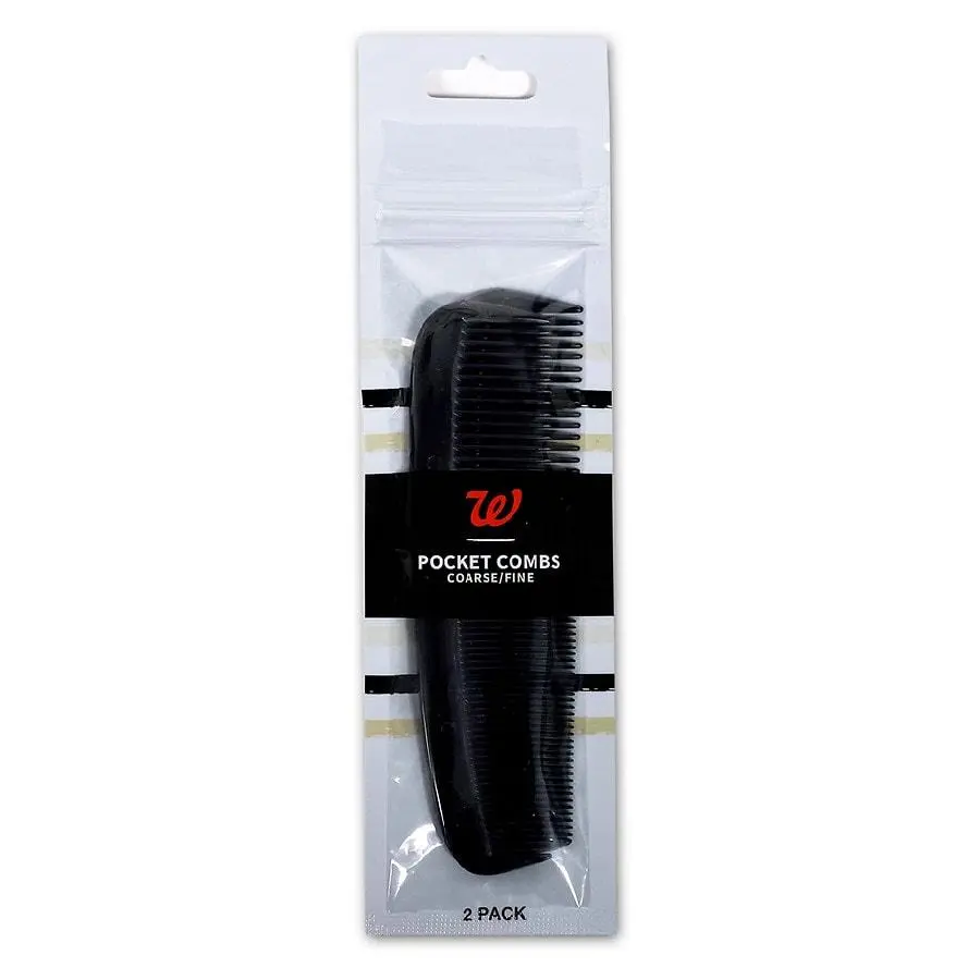 Walgreens Beauty Pocket Combs Black