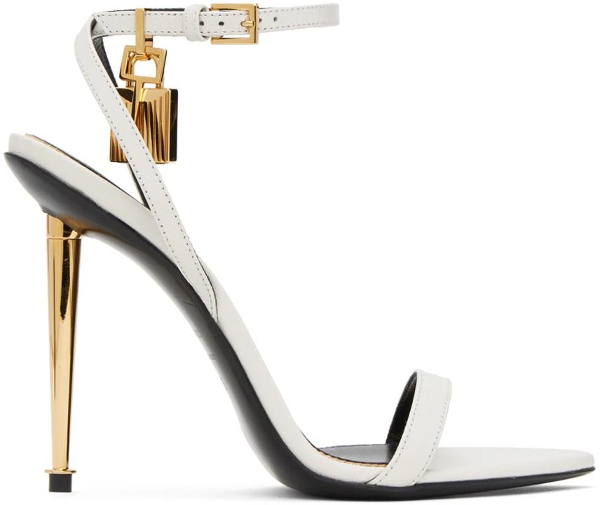 Tom Ford White Pointy Naked Sandals 1