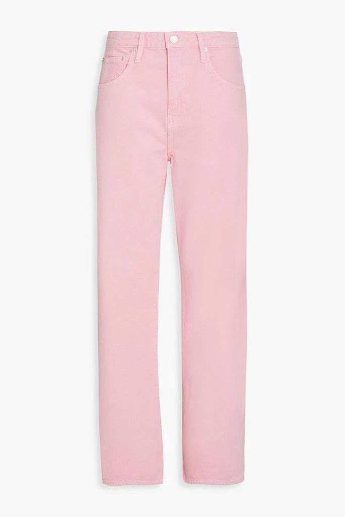 FRAME High-rise barrel-leg jeans 1