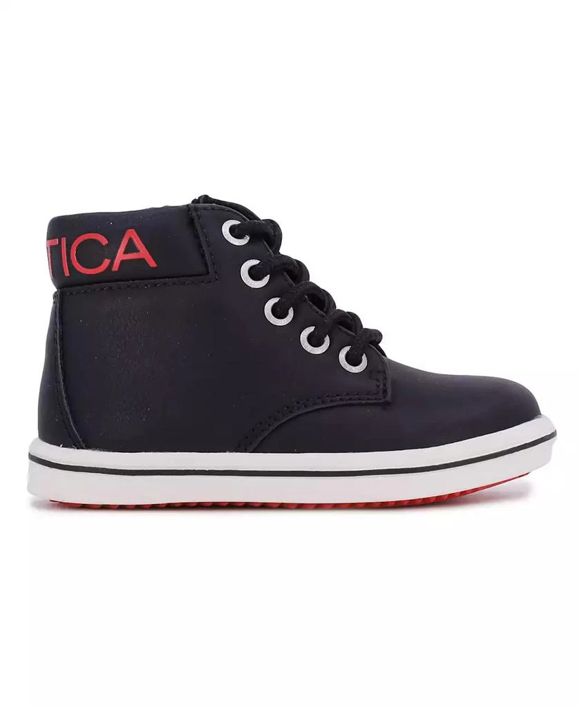Nautica Toddler Boys Bowenswarf Casual Padded Collar High-top Sneaker 2