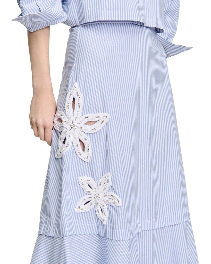 Sandro Embellished Cutout Maxi Skirt 4