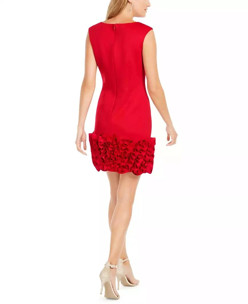 Donna Ricco Ruffled-Hem Sheath Dress 6
