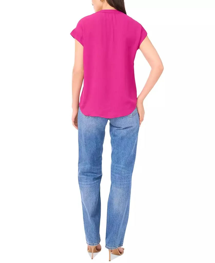 Vince Camuto Women's V-Neck Short-Sleeve Pullover Top 4