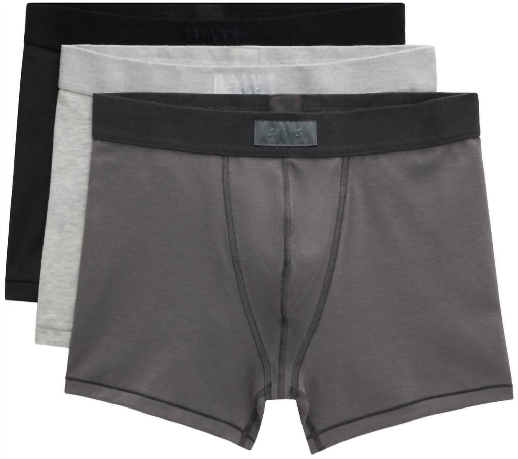 SKIMS Skims - Cotton Men's Boxer Brief 3" - 3-Pack Multi