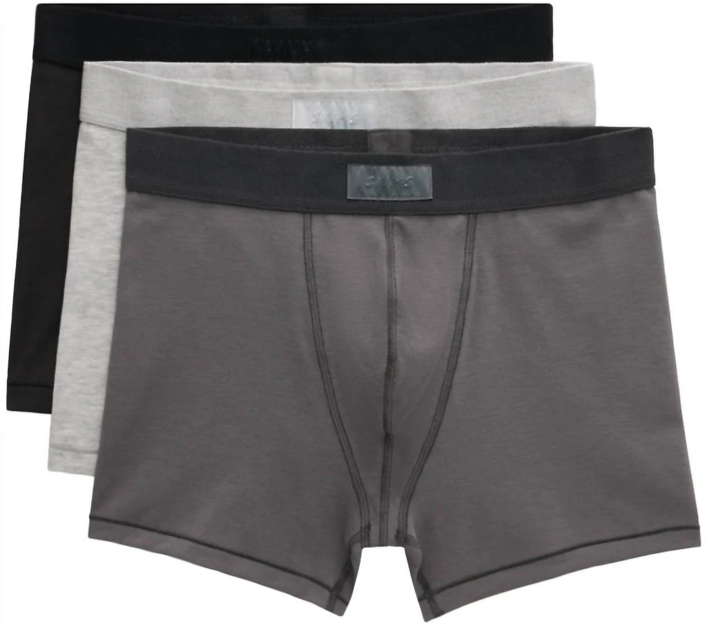 SKIMS Skims - Cotton Men's Boxer Brief 3" - 3-Pack Multi 1