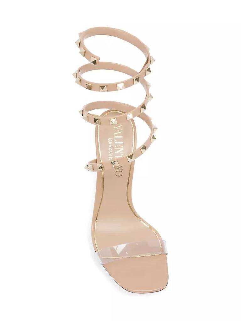 Valentino Rockstud Ankle-Wrap Stiletto Sandals 5