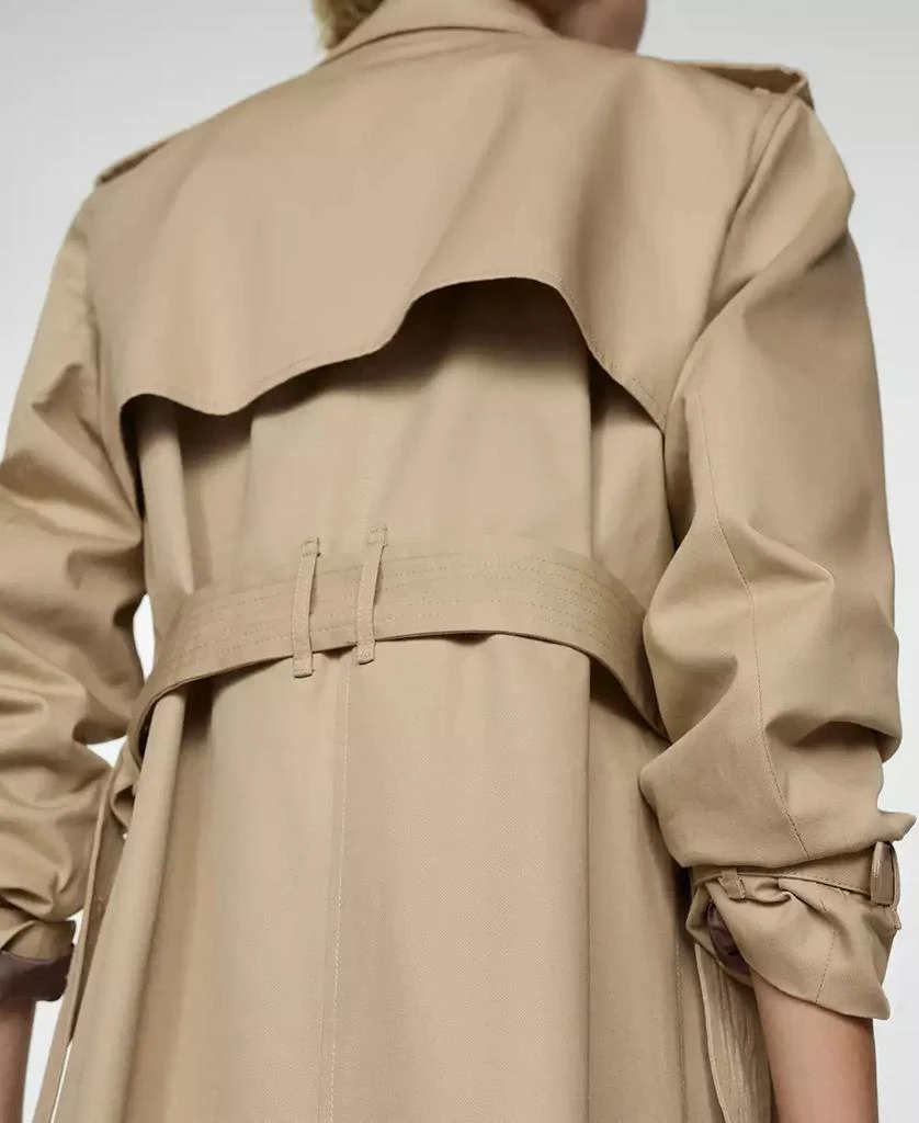Mango Women's Belted Classic Trench Coat 8
