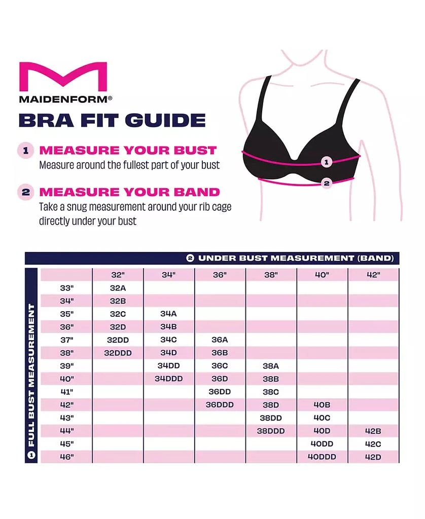 Maidenform One Fab Fit 2.0 T-Shirt Shaping Underwire Bra DM7543 4
