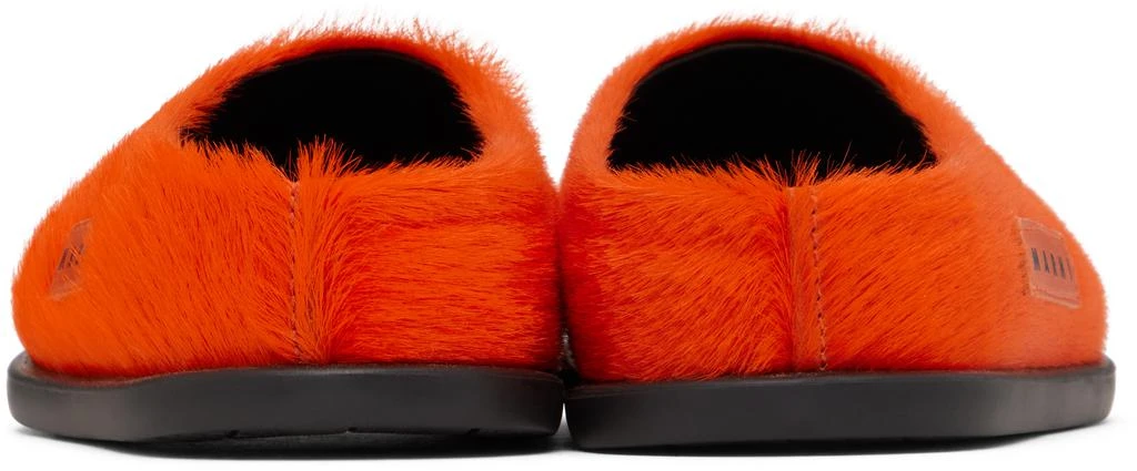 Marni Kids Orange Fussbett Sabot Mules 2