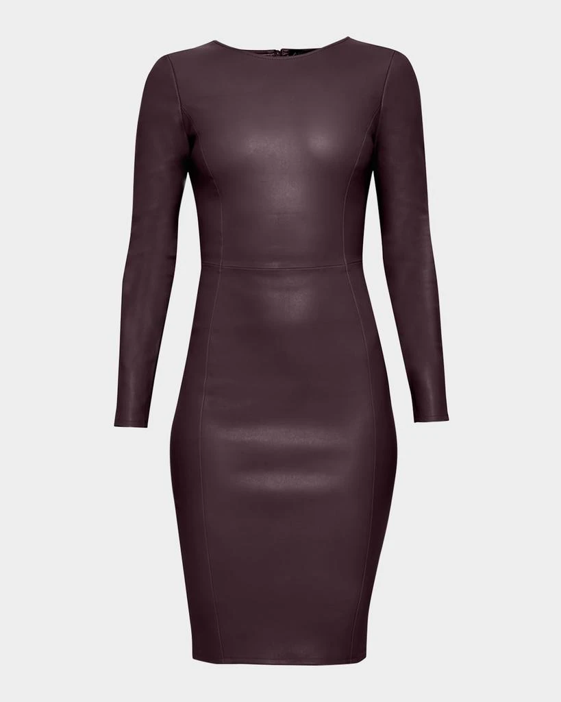 AS by DF Mrs. Smith Stretch Leather Knee-Length Dress 1