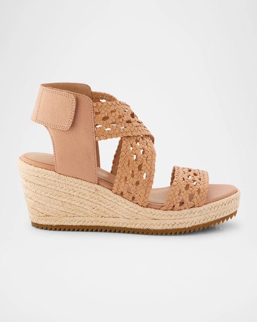 Eileen Fisher Willow Woven Crisscross Wedge Espadrilles 1