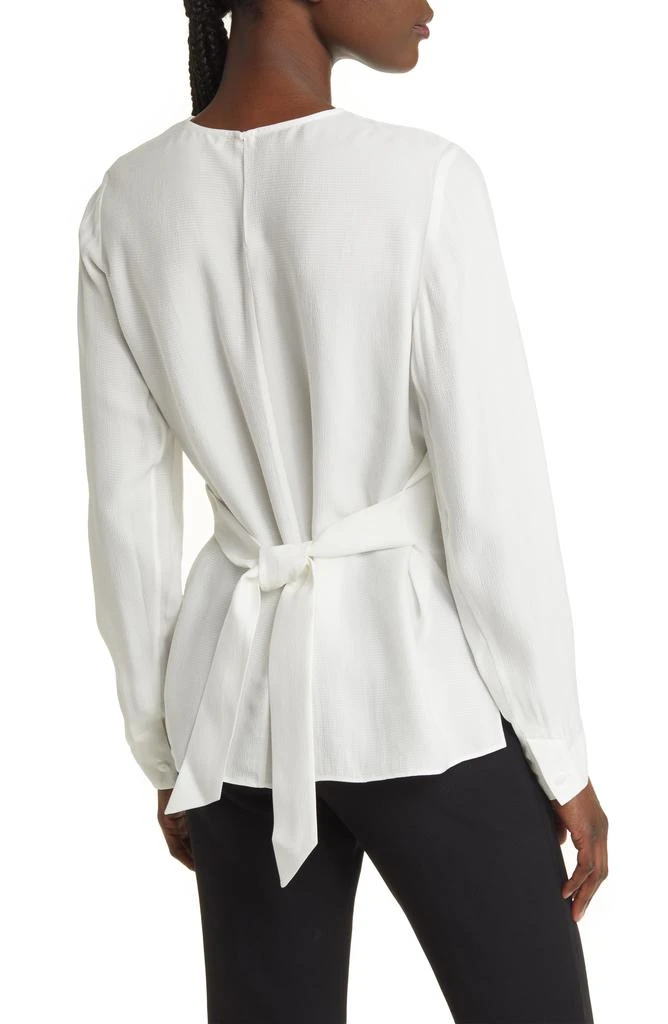Nordstrom Long Sleeve Tie Waist Top 3