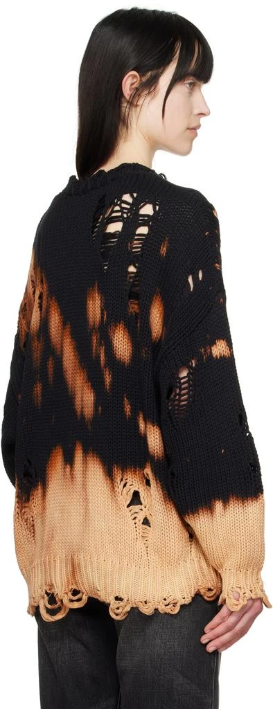 R13 Black Bleached Oversized Sweater 3