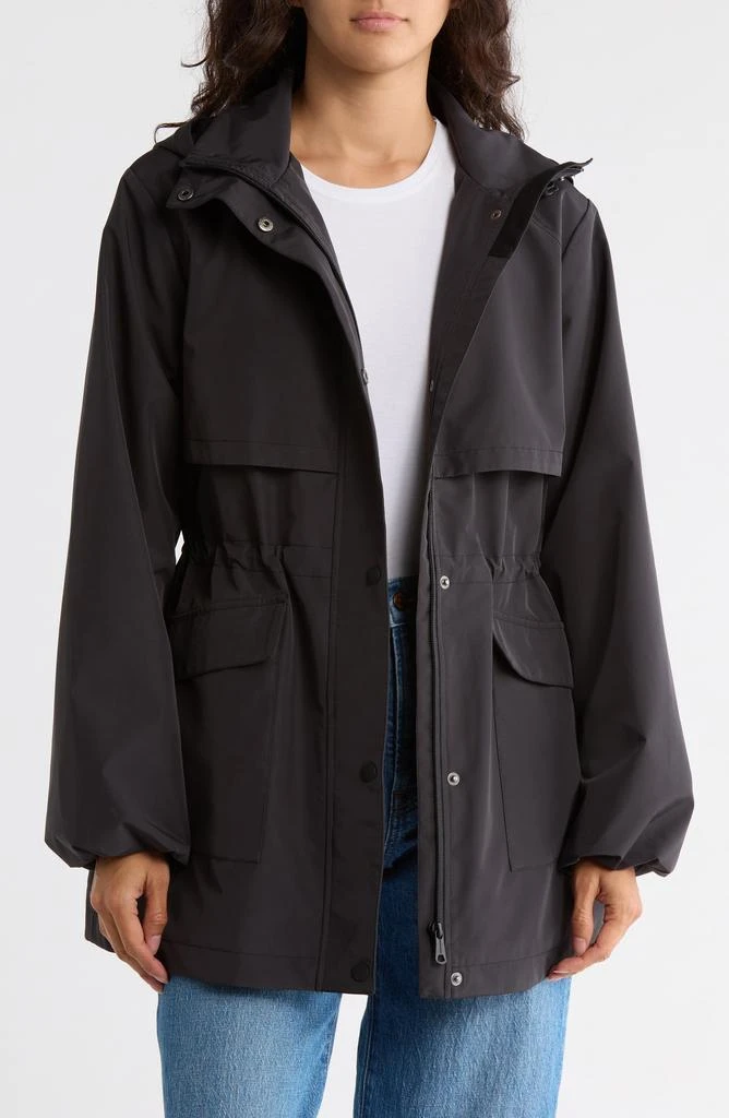 Bernardo Hooded Long Raincoat 3