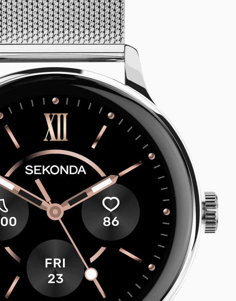 Sekonda Sekonda Sekonda flex plus 42mm round silver watch in silver 4