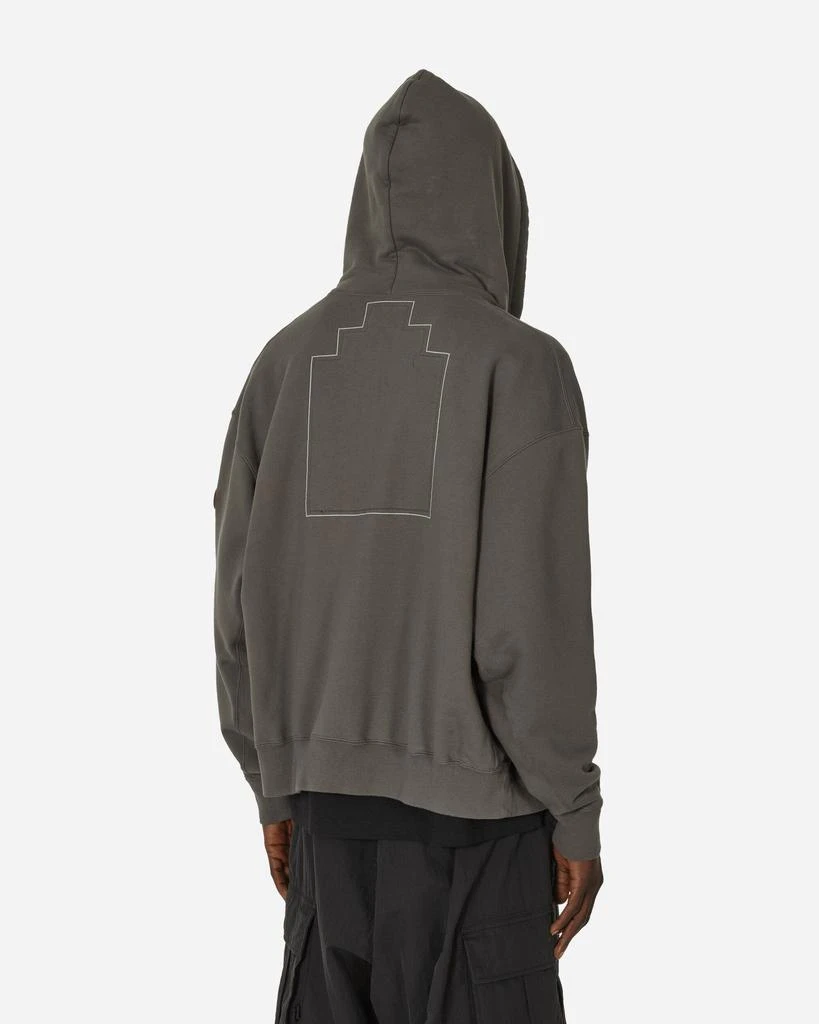 Cav Empt Logo Embroidery Zip Hoodie Charcoal 3