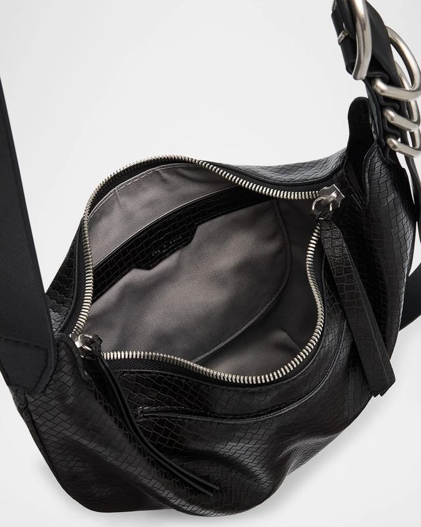 Rag & Bone Spire Mini Snake-Embossed Leather Hobo Bag 4