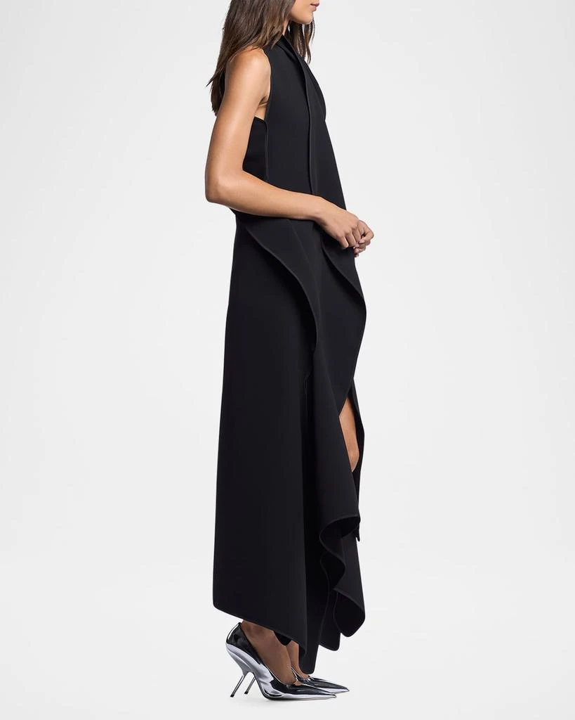 Maticevski Varsity Sleeveless Draped Midi Dress 4