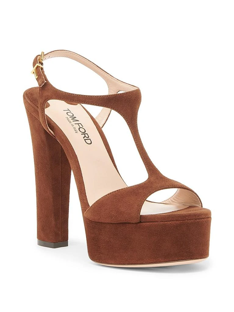 Tom Ford Suede Brass-Embellished High-Heel Sandals 2