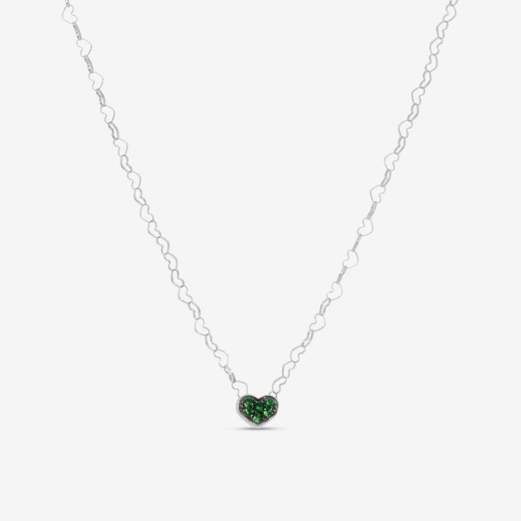 Nanis Nanis 18K White Gold Tsavorite Pendant Necklace CS9-506