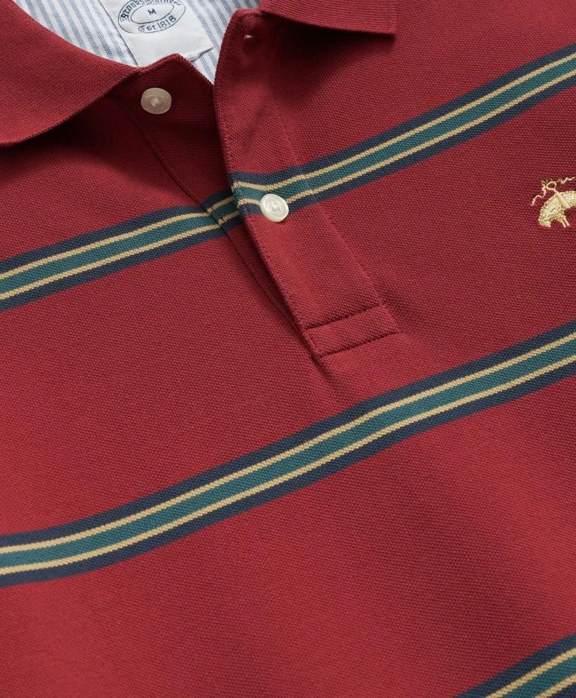 Brooks Brothers Golden Fleece® Multi Striped Long Sleeve Polo in Supima® Cotton 2