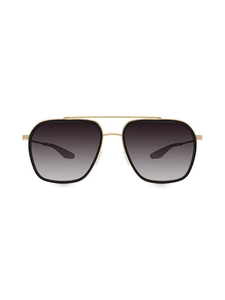 Barton Perreira Rizzo 60MM Titanium Aviator Sunglasses