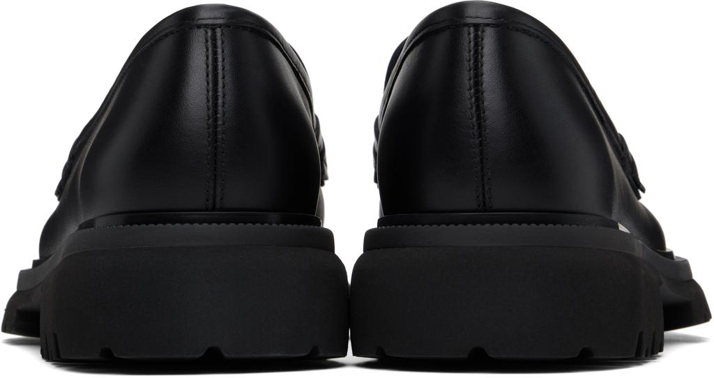 Salvatore Ferragamo Black Gancini Ornament Loafers