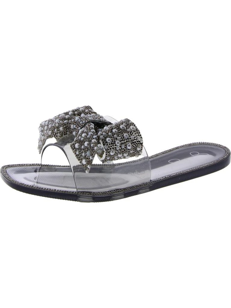 Jessica Simpson Kilenya Womens Bow Slip On Slide Sandals 1