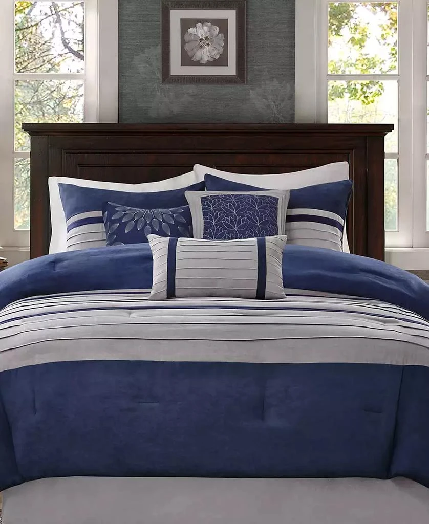 Madison Park Palmer Faux-Suede 7-Pc. Comforter Set 2