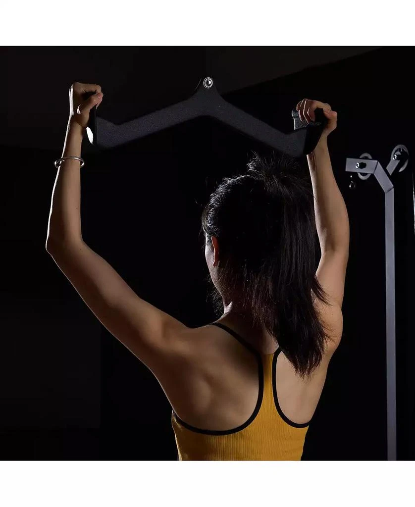 SUGIFT SUGFIT LAT Pulldown Bar Set 7-Piece Cable Row T-Bar V-Bar Attachments Rubber Grip 2