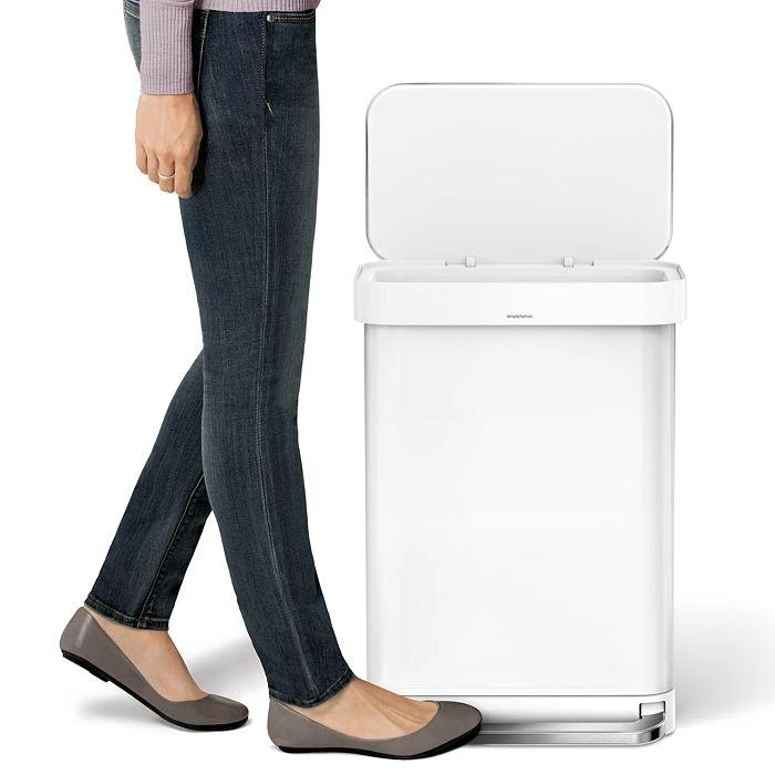 simplehuman 55L Rectangular Step Trashcan 5