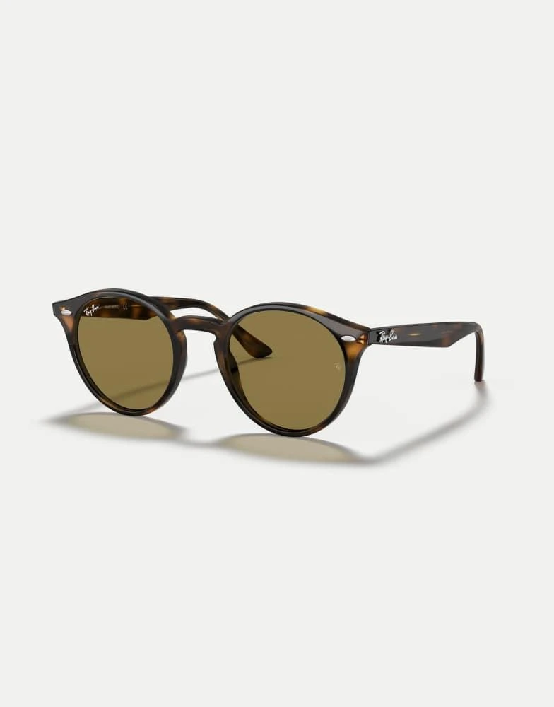 Ray-Ban Ray-Ban rb2180 round sunglasses in tortoise with  display picture 1