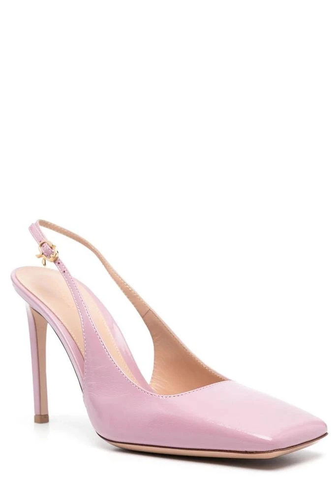 Gianvito Rossi Gianvito Rossi Square-Toe Slingback Pumps 2