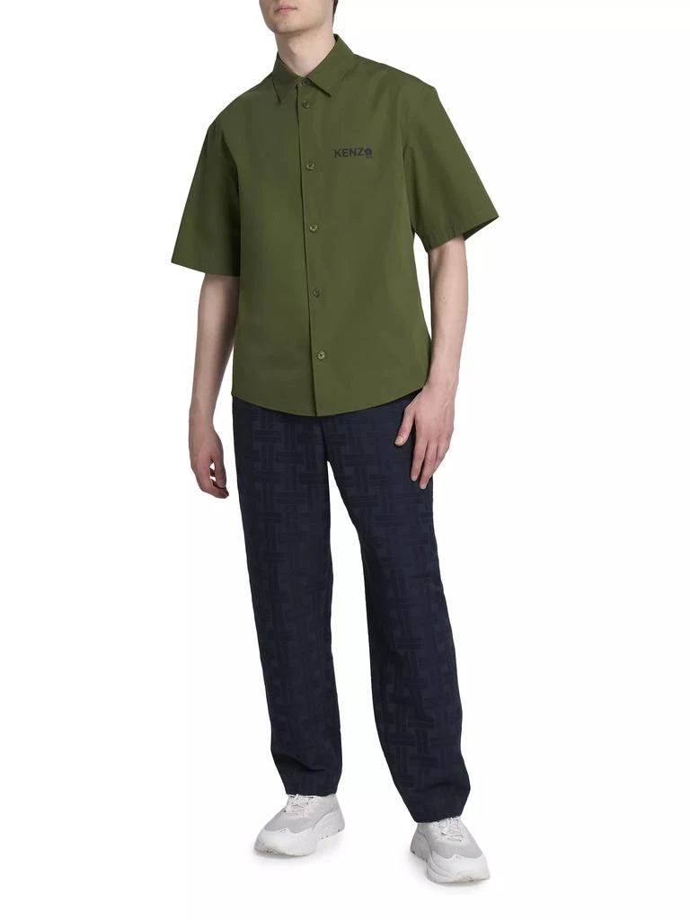 Kenzo Boke Cotton Short-Sleeve Shirt 2
