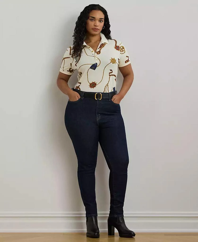 Ralph Lauren Plus Size Printed Polo Shirt 3