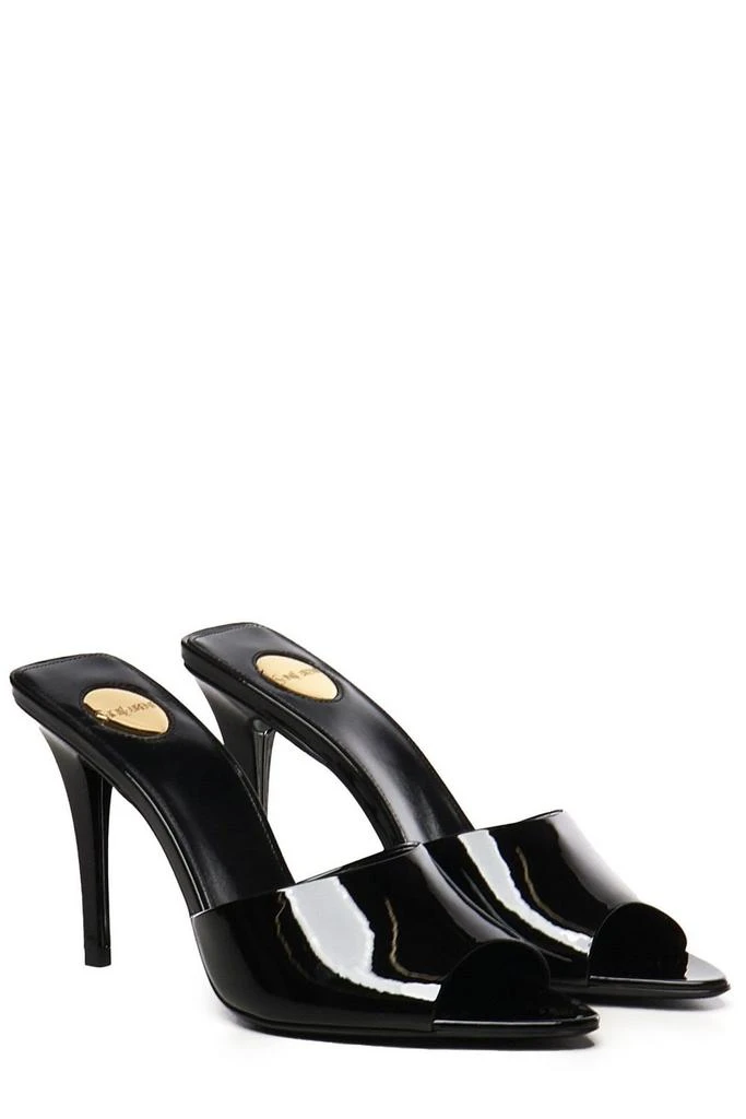 Yves Saint Laurent Saint Laurent Romy Almond Peep Toe Mules 3