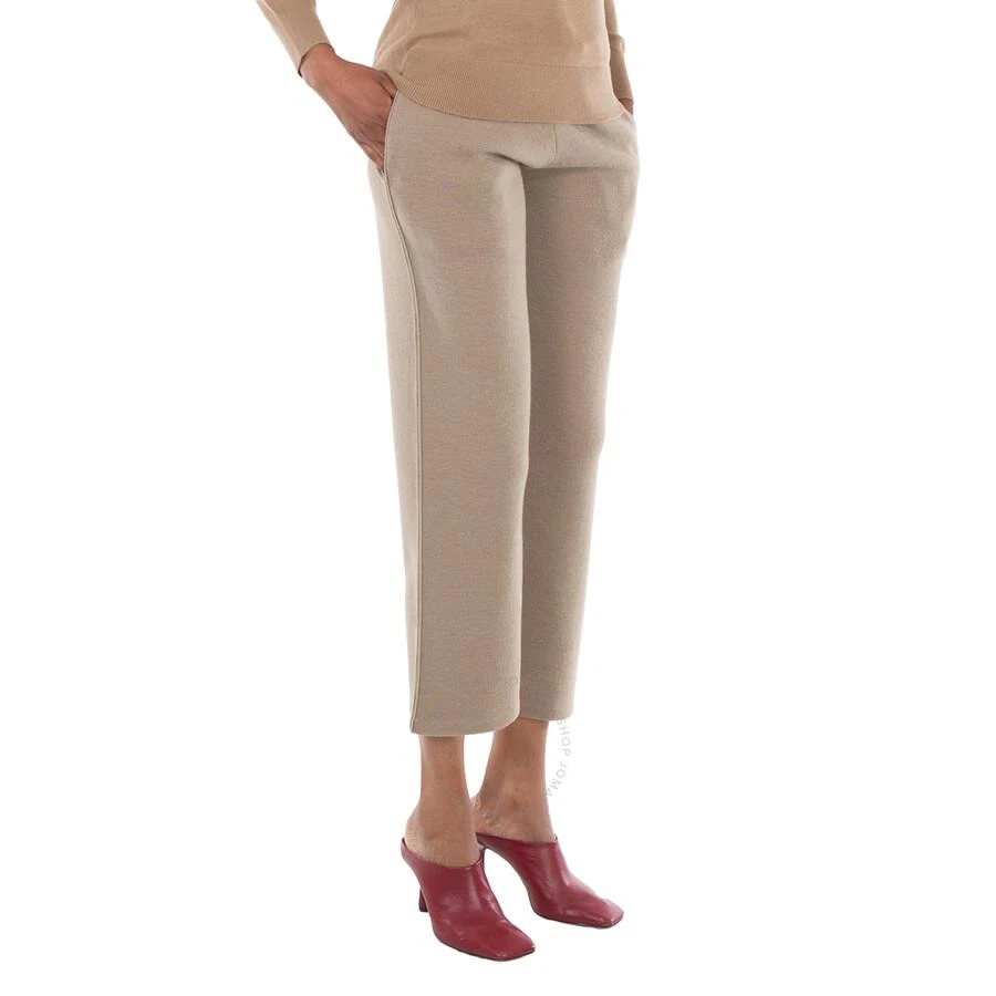 Burberry Rose Embroidered Drawstring Wool Trousers 3