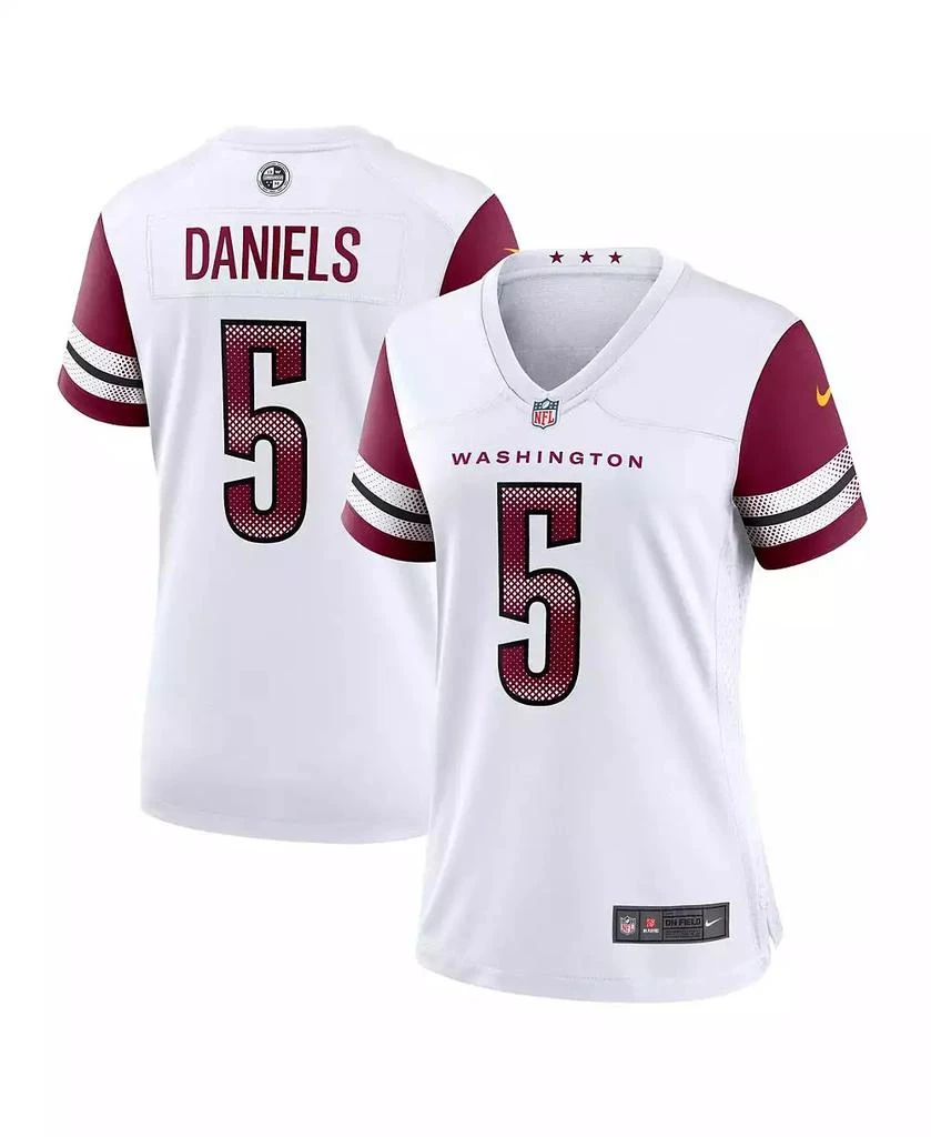 NIKE Women's Jayden Daniels White Washington Commanders Game Jersey 1