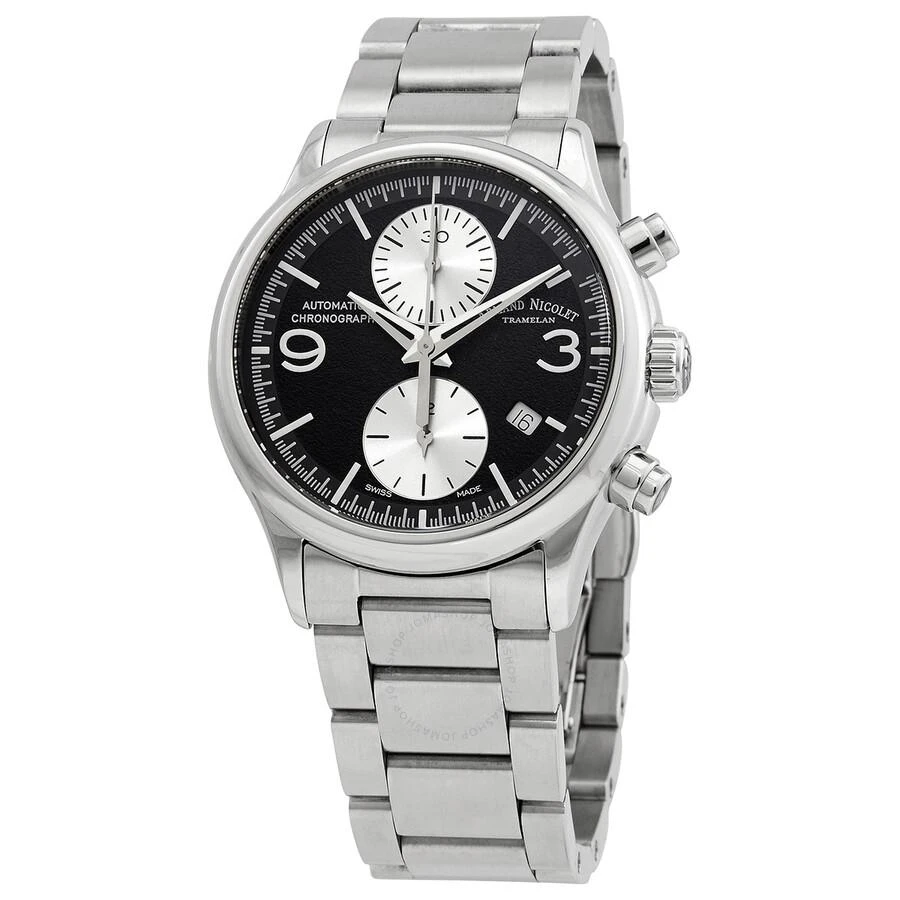 Armand Nicolet Armand Nicolet MHA Chronograph Automatic Black Dial Men's Watch A844HAA-NR-M2850A 1