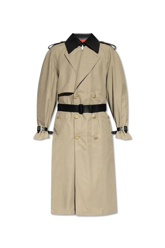Givenchy Givenchy Collar Belt Detailed Trench Coat 1