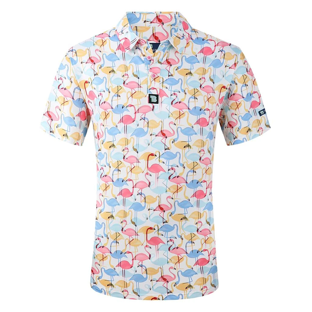 Tom Baine Men's Performance Four-Way Stretch Golf Polo 1