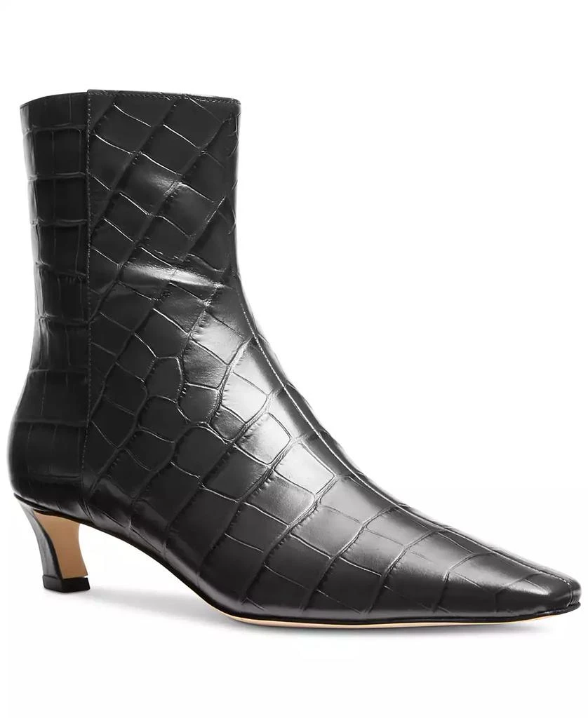 Michael Kors Women's Cosmo Croc-Embossed Kitten Heel Booties 1