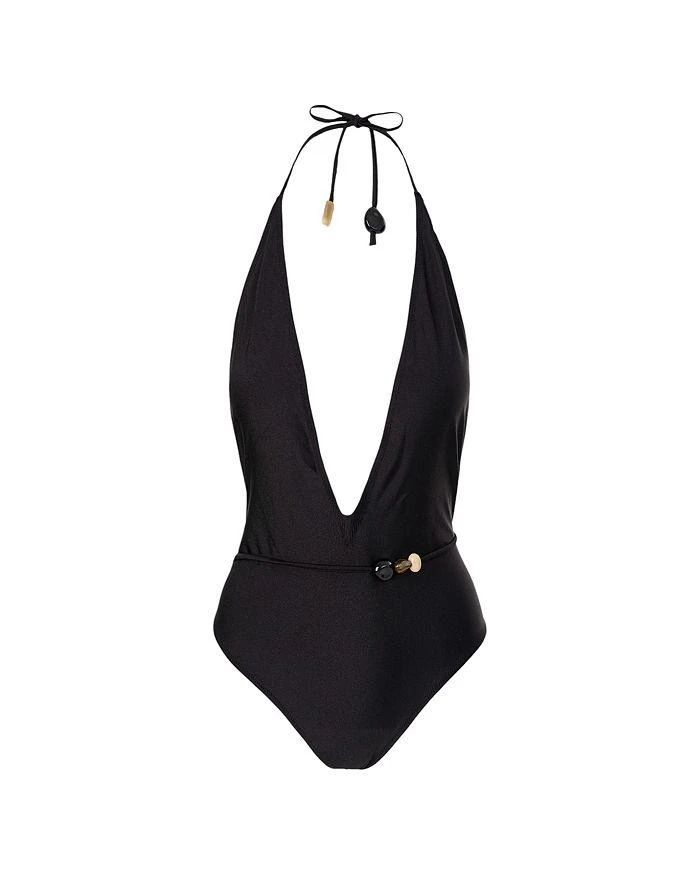 LaMarque Deep V Halter One Piece Swimsuit 1