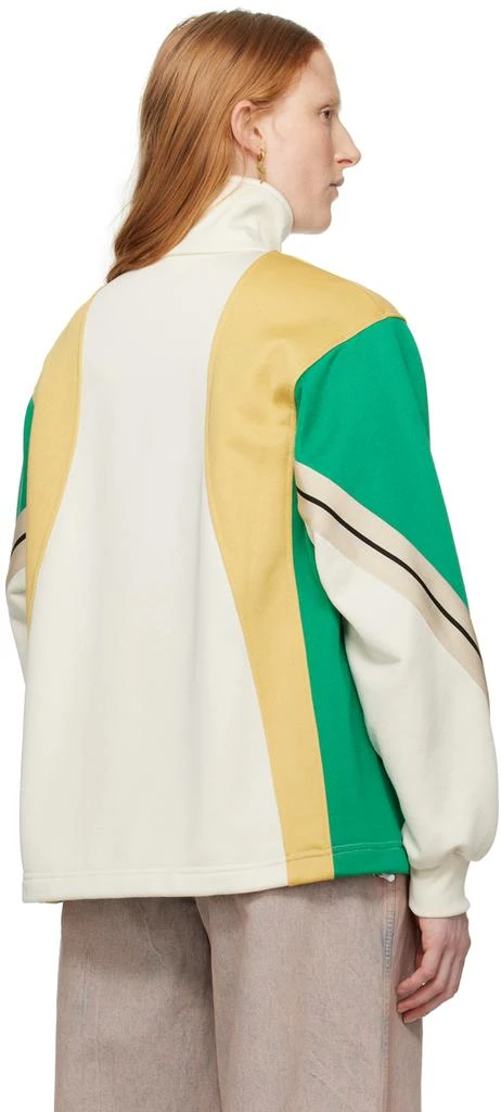 Palm Angels Off-White & Green Monogram Track Jacket 3
