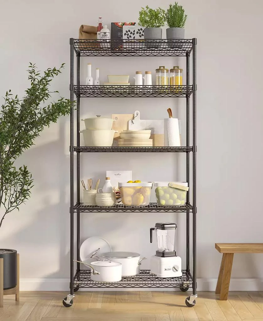 Seville Classics UltraDurable 5-Tier NSF Steel Wire Shelving System 5