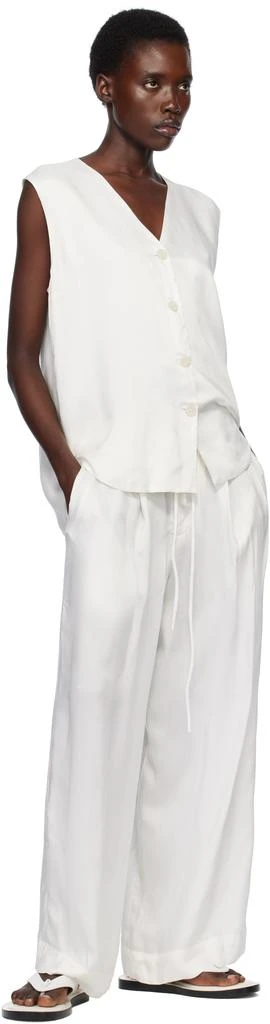 LAUREN MANOOGIAN White Sanded Trousers 4