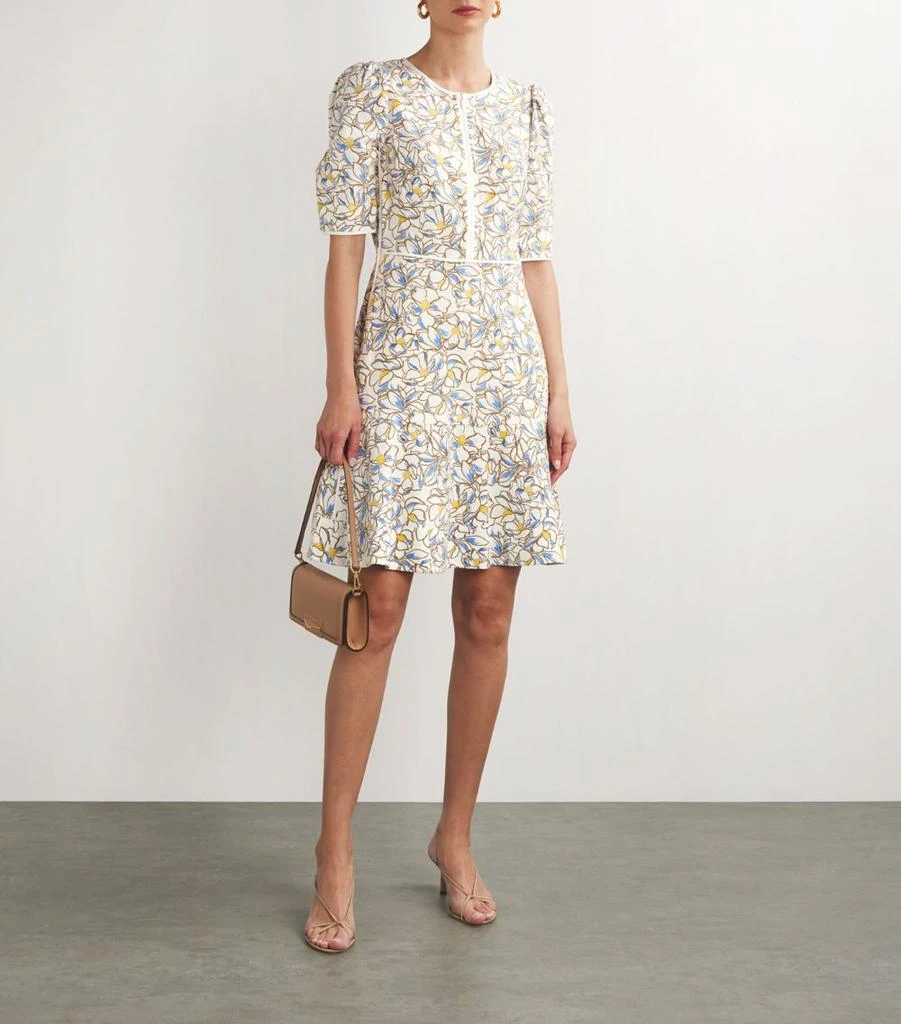 ME+EM Floral Jacquard Fit-And-Flare Dress 2